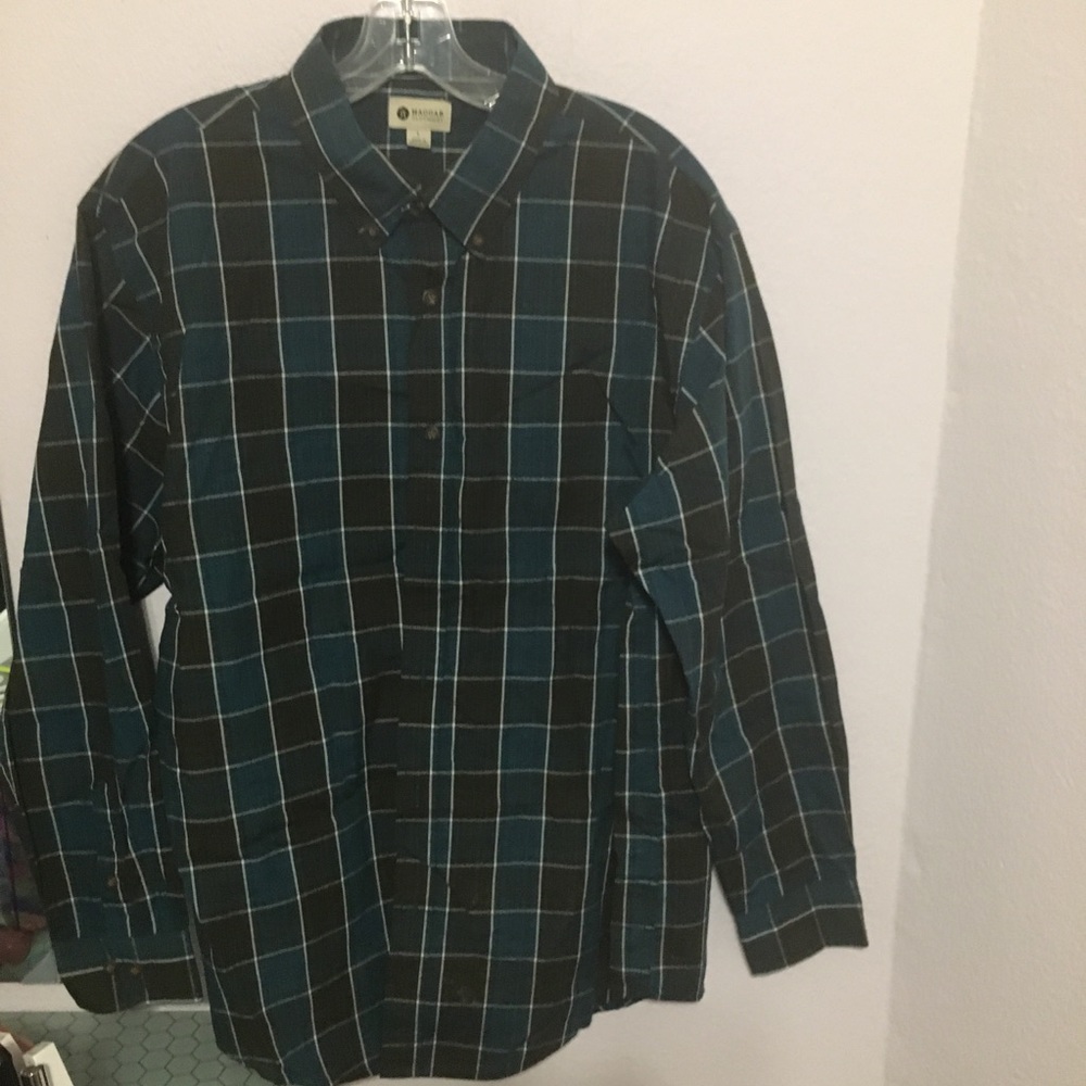 Large Haggar button down dress shirt